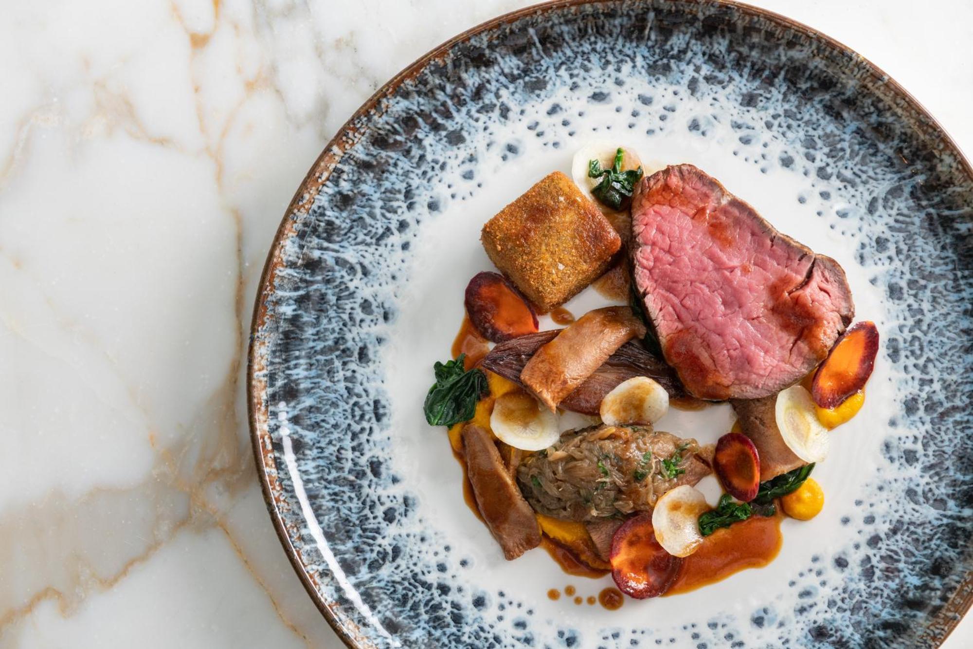 Harbour Hotel & Spa Southampton Eksteriør billede A modern British dish of beef and mushrooms